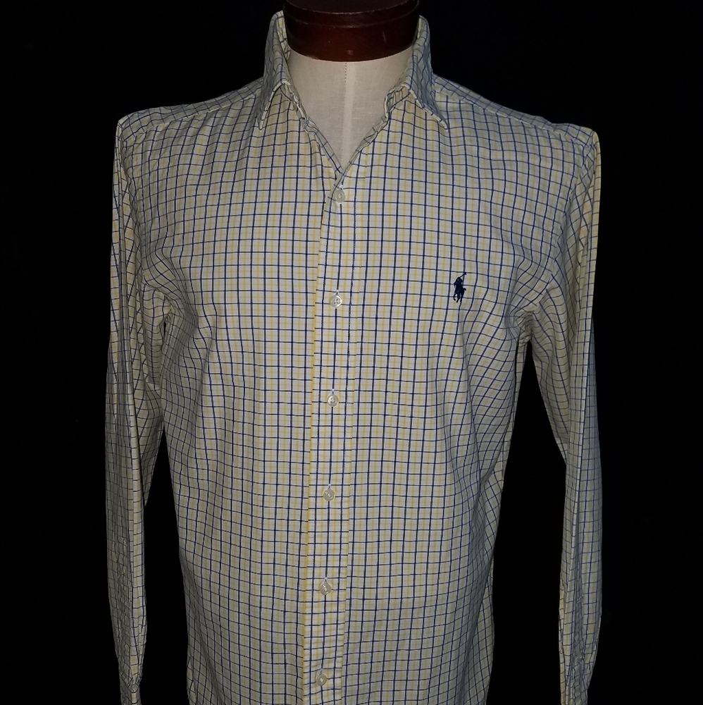 Ralph Lauren Blue Yellow Casual Shirt